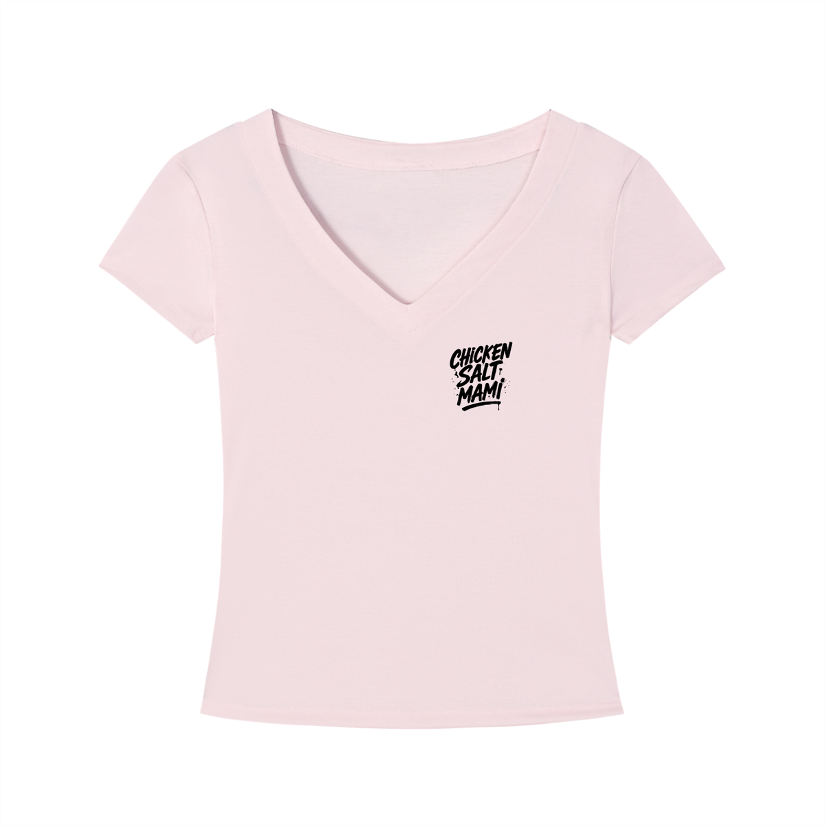 Chicken Salt Mami - Women's V-Neck Tee