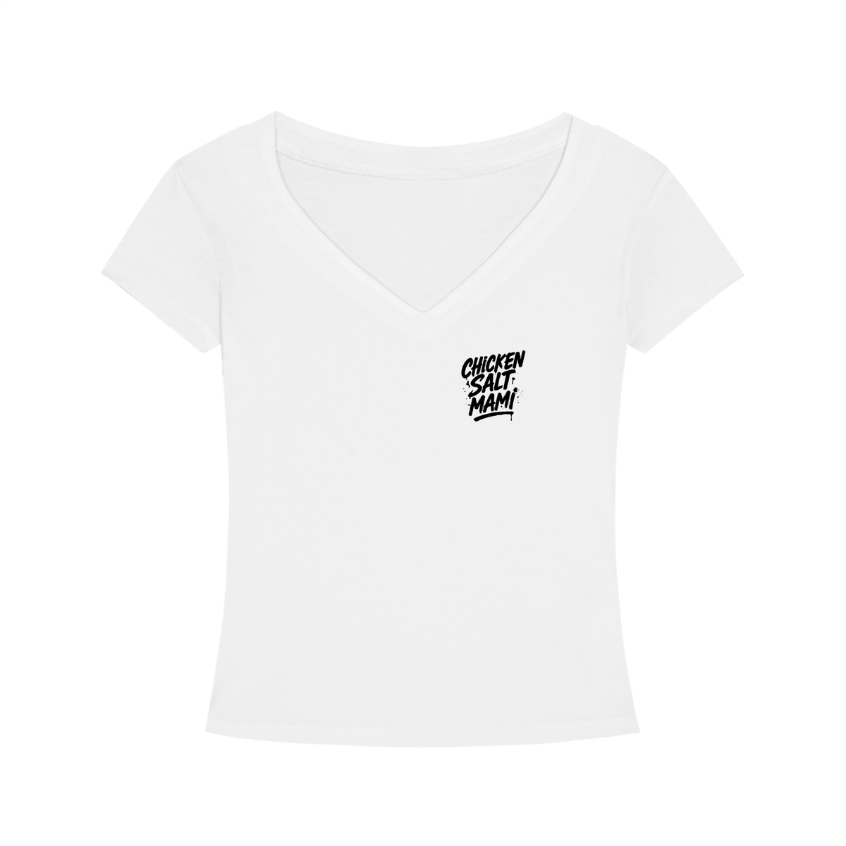 Chicken Salt Mami - Women's V-Neck Tee