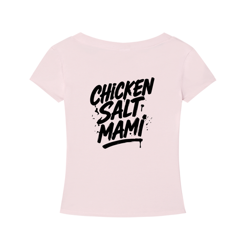 Chicken Salt Mami - Women's V-Neck Tee